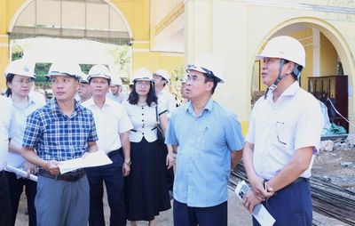 Lãnh đạo thành phố kiểm tra tiến độ các dự án trường học, yêu cầu đẩy nhanh thi công