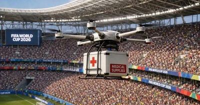 Công nghệ đặc biệt tại World Cup 2026: Drone chở máy sốc tim cứu khán giả