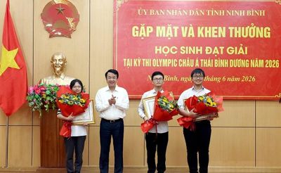 Thành công mang tính lịch sử của giáo dục Ninh Bình với ba Huy chương Bạc tại các kỳ Olympic châu Á