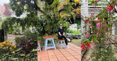 Biệt thự ngập tràn hoa lá, cỏ cây của người đẹp Thân Thúy Hà