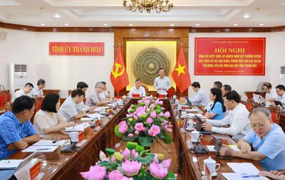 Công bố quyết định và kế hoạch giám sát thường xuyên việc tháo gỡ khó khăn các dự án tồn đọng, kéo dài tại Thanh Hóa