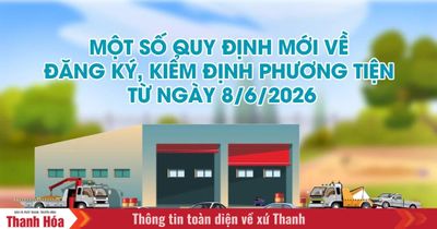 Một số quy định mới về đăng ký, kiểm định phương tiện từ ngày 8/6/2026