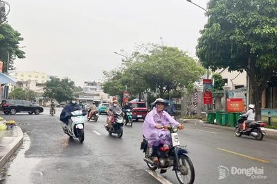 Đồng Nai: Khả năng mưa to, tập trung buổi chiều và tối