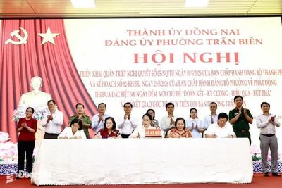 Phường Trấn Biên quyết tâm đạt đột phá trong đợt thi đua đặc biệt 500 ngày đêm
