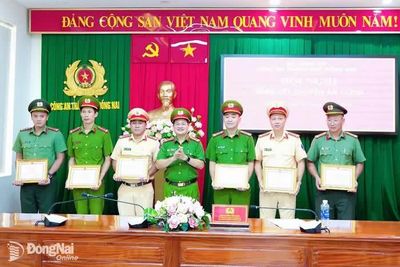 Công an thành phố Đồng Nai biểu dương tập thể, cá nhân xuất sắc trong chuyên án dữ liệu cá nhân