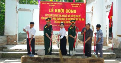 Sư đoàn 31 xây nhà cho con đẻ của người hoạt động kháng chiến bị nhiễm chất độc hóa học