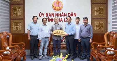 Chủ tịch UBND tỉnh Phạm Anh Tuấn tiếp và làm việc với Giáo sư Đàm Thanh Sơn