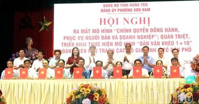 Lãnh đạo Ban Tuyên giáo và Dân vận Tỉnh ủy Phú Thọ nghiên cứu mô hình dân vận chính quyền kết hợp dân vận khéo tại tỉnh Hưng Yên