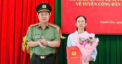 Khánh Hòa tuyển dụng vợ Thiếu tá Nguyễn Xuân Hải vào Công an nhân dân
