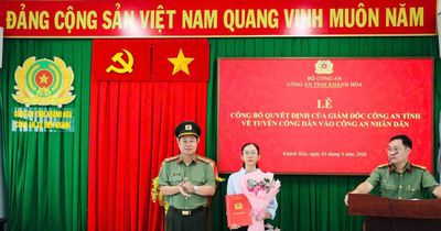 Tạm tuyển vợ Thiếu tá Nguyễn Xuân Hải vào ngành Công an