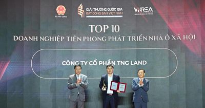 Giải thưởng Quốc gia Bất động sản Việt Nam 2026: TNG Land góp mặt trong Top 10 doanh nghiệp tiên phong phát triển nhà ở xã hội