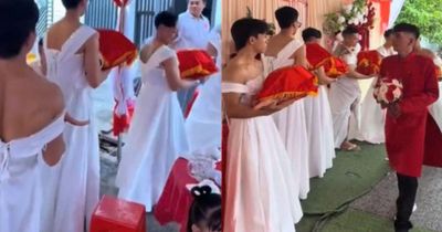 Độc lạ dàn phù dâu '6 múi' tại đám cưới miền Tây gây tranh cãi: Nhà gái tiết lộ lý do bất ngờ