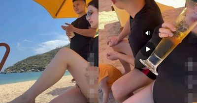 Quang Hải và vợ đại gia Chu Thanh Huyền đưa con đi trốn nóng ở Nha Trang, chồng chăm con, vợ thoải mái diện biniki khoe dáng