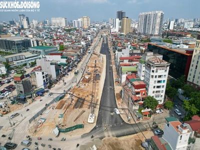 Diện mạo mới đường vành đai 1 nhiều đoạn được thảm nhựa