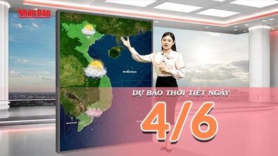 [Video] Dự báo thời tiết ngày 4/6/2026: Trung Bộ nắng nóng gay gắt, Nam Bộ tiếp diễn mưa dông