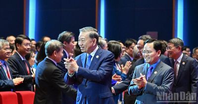 [Ảnh] Tổng Bí thư, Chủ tịch nước Tô Lâm dự Đại hội XIV Công đoàn Việt Nam