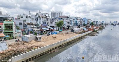 [Ảnh] Toàn cảnh bờ bắc kênh Đôi sau gần 1 năm triển khai dự án