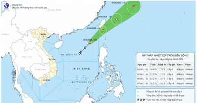 Biển Đông đón áp thấp nhiệt đới đầu tiên năm 2026
