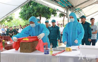 Phú Thọ làm điểm lấy mẫu hài cốt liệt sĩ chưa xác định được thông tin tại Nghĩa trang liệt sĩ xã Phù Ninh