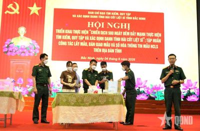 Bắc Ninh quyết tâm hoàn thành lấy mẫu ADN đối với 2.758 phần mộ liệt sĩ chưa có thông tin