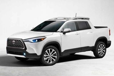 Toyota Corolla Cross phiên bản bán tải lộ diện trên đường thử
