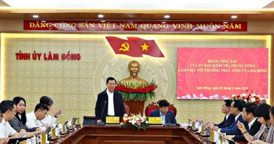 Ủy ban Kiểm tra Trung ương làm việc với Lâm Đồng về dự án ngoài ngân sách