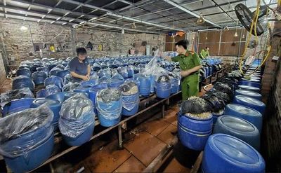 Khởi tố 3 chủ cơ sở tuồn ra thị trường gần 1.000 tấn giá đỗ ngâm hóa chất
