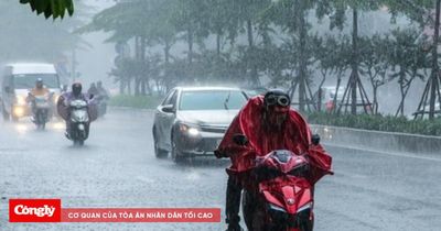 Áp thấp nhiệt đới tiếp tục di chuyển, nhiều khu vực mưa dông mạnh