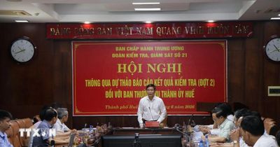 Thông qua dự thảo báo cáo kết quả giám sát đợt 2 với Ban Thường vụ Thành ủy Huế
