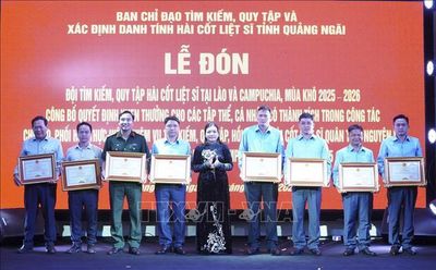 Lễ đón Đội K53 hoàn thành công tác tìm kiếm, quy tập hài cốt liệt sĩ tại Lào, Campuchia