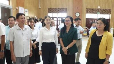 Cụm 9 Đảng ủy xã, phường trao đổi, học tập kinh nghiệm tại Mỹ Thọ