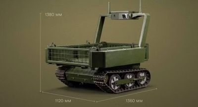 Ukraine phê duyệt robot mặt đất Vepr hỗ trợ tác chiến đa năng