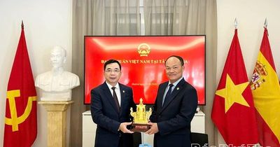 Đoàn đại biểu tỉnh Phú Thọ thăm và làm việc với Đại sứ quán Việt Nam tại Tây Ban Nha