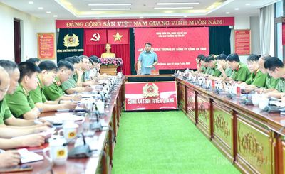 Chủ động khắc phục khó khăn, tiếp tục nâng cao hiệu quả công tác Công an