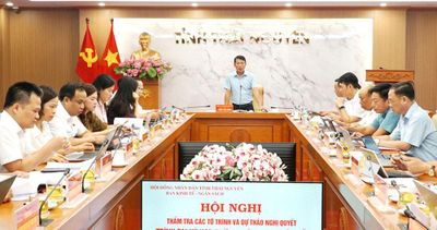 Ban Kinh tế - Ngân sách HĐND tỉnh Thái Nguyên thẩm tra các dự thảo nghị quyết