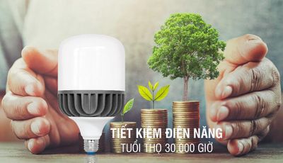 Tiết kiệm đến 90% điện năng khi dùng đèn LED