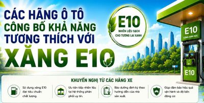 Hàng loạt hãng ô tô khẳng định các dòng xe tại Việt Nam tương thích với xăng sinh học E10