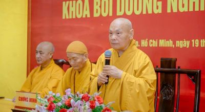Khai giảng Khóa bồi dưỡng trụ trì cho đại diện Ban Trị sự Phật giáo tỉnh thành phía Nam tại Văn phòng II T.Ư