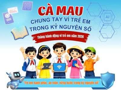 Cà Mau chung tay vì trẻ em trong kỷ nguyên số