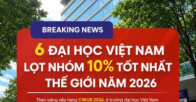 6 Đại học Việt Nam lọt top 10% tốt nhất thế giới 2026: Cha mẹ có con thi đỗ thật đáng tự hào