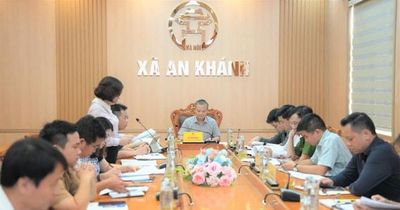 Xã An Khánh tổ chức giao ban công tác tháng 6