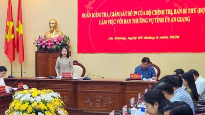 Đoàn kiểm tra Trung ương thông qua dự thảo kết quả kiểm tra tại An Giang