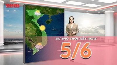 [Video] Dự báo thời tiết ngày 5/6/2026: Bắc Bộ nắng nóng tiếp tục duy trì, Trung Bộ tiếp diễn nắng nóng gay gắt