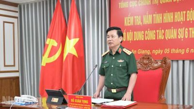 Tổng cục Chính trị kiểm tra công tác Đảng, công tác chính trị tại Bộ Tư lệnh Vùng Cảnh sát biển 4