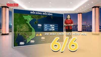 [Video] Dự báo thời tiết đêm nay và ngày mai ngày 6/6/2026: Miền Bắc giảm mưa, nắng nóng quay trở lại; Trung Bộ tiếp tục khô nóng, Nam Bộ chiều tối có mưa dông