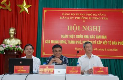 Phường Hương Trà lấy tên gọi của các phường, xã cũ đặt tên cho tổ dân phố sau sắp xếp