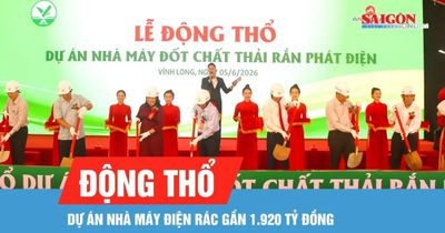 Động thổ dự án nhà máy điện rác gần 1.920 tỷ đồng ở Vĩnh Long