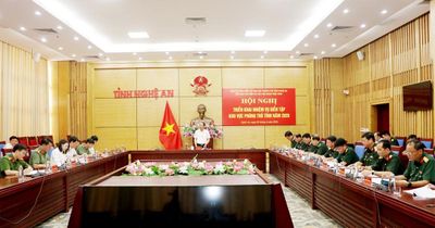 Triển khai nhiệm vụ diễn tập khu vực phòng thủ tỉnh Nghệ An năm 2026