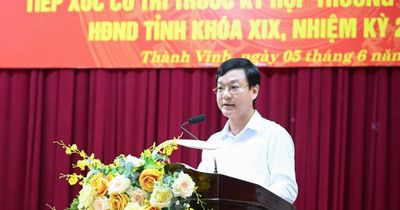 Đại biểu HĐND tỉnh tiếp xúc cử tri phường Thành Vinh