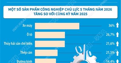 Chỉ số sản xuất công nghiệp 5 tháng năm 2026 tăng 9,1%